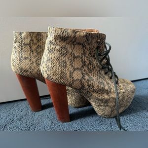 Jeffrey Campbell Snakeskin Lita's